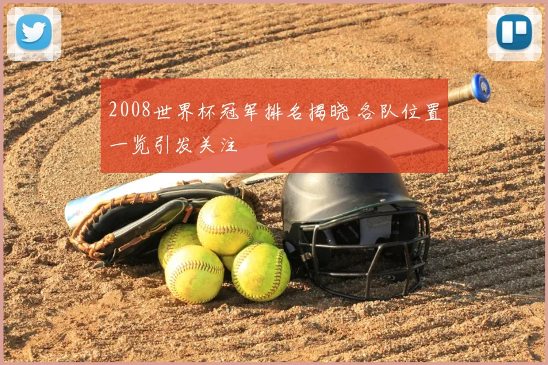 2008世界杯冠军排名揭晓 各队位置一览引发关注